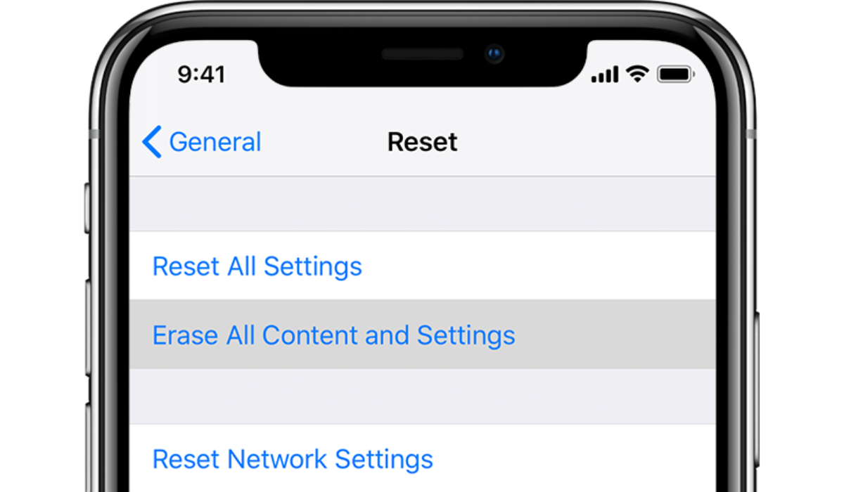 Find out how to factory reset an iPhone through the Settings app