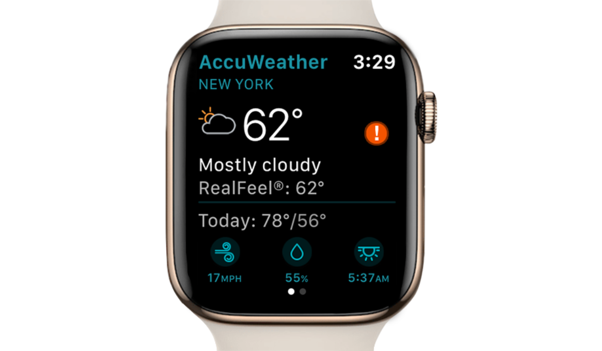 AccuWeather is a top choice among the best weather apps for Apple Watch in 2023