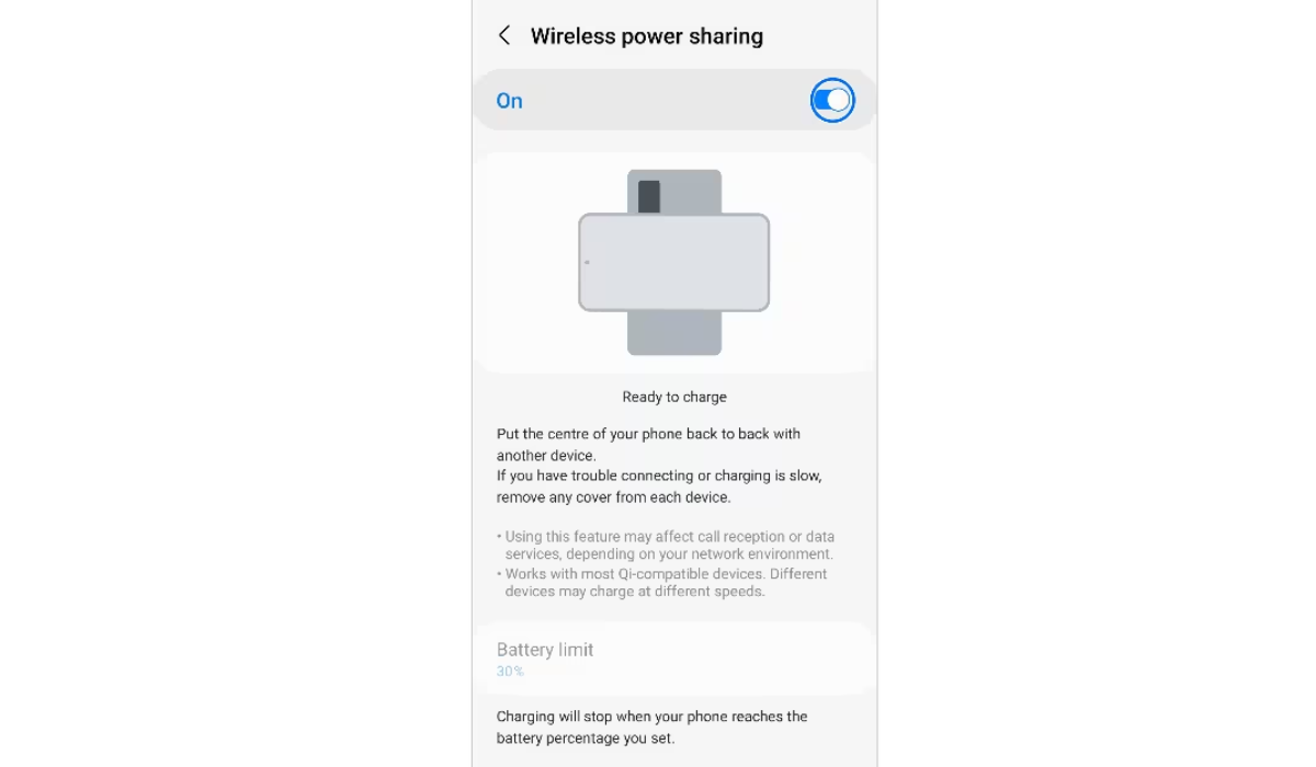 Find out how to share battery on Samsung with Wireless PowerShare