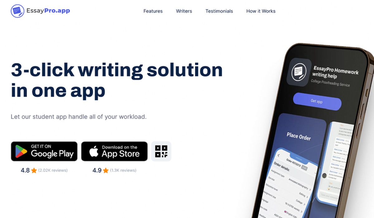 EssayPro writing app