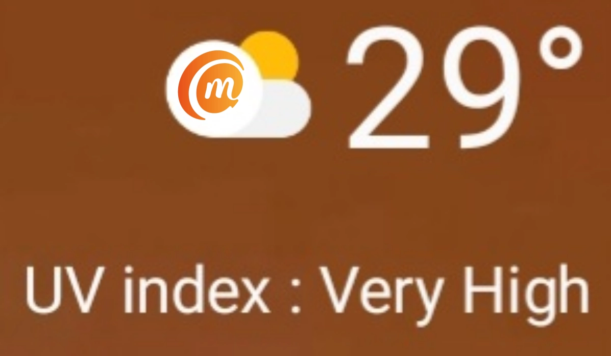 UV index high weather widget UI Home