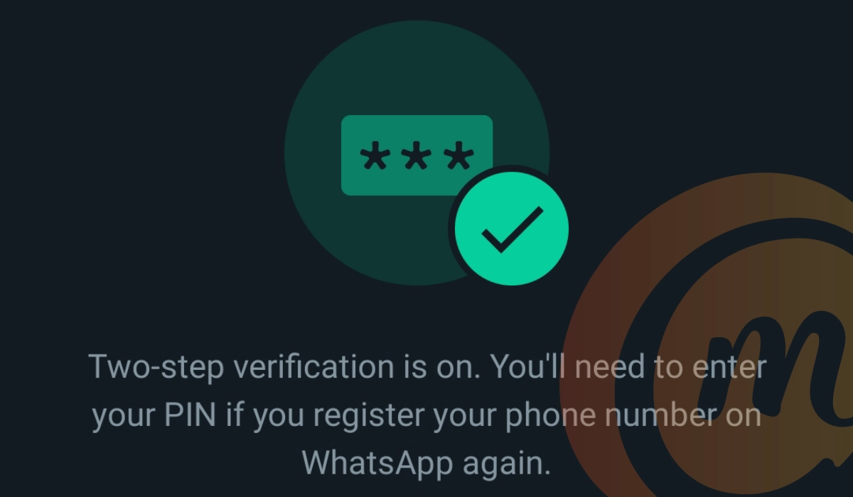 WhatsApp two-step verification 