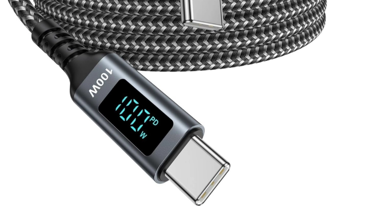 USB-C PD fast charging cable with led display